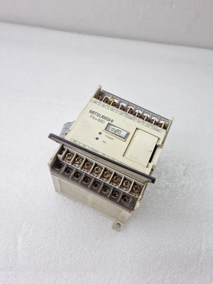 MITSUBISHI FX2N-8AD PLC PROGRAMMABLE CONTROLLER 24VDC (USED WORKING) MADE-JAPAN